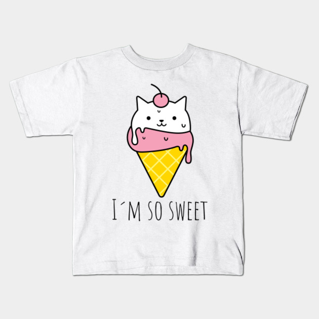 Kawaii Cat Ice Cream Cone I M So Sweet Gift For Cat Lovers
