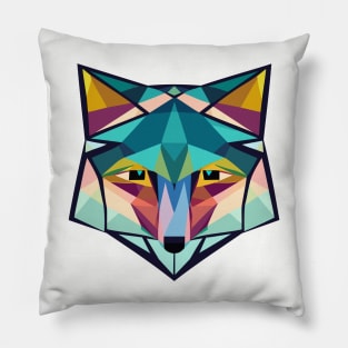 Geometric wolf head Pillow