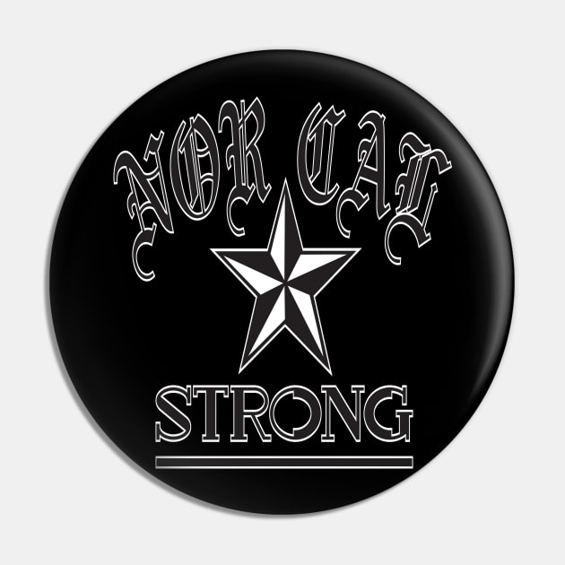 NOR CAL STRONG DESIGN #1-BLACK/WHITE BORDER Pin by SELcustoms