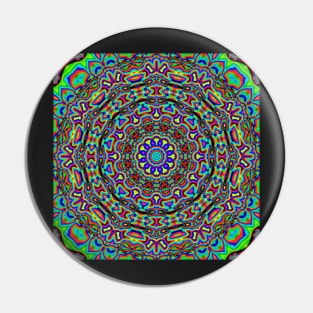 Psychedelic Trippy Acid LSD Art Pin