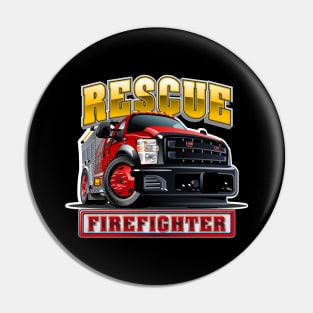 Cartoon Fire Truck Pin