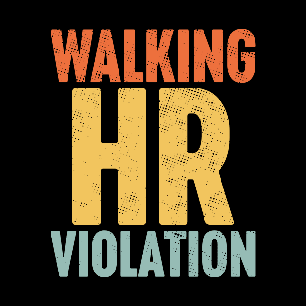 Walking HR Violation Sunset by Luluca Shirts