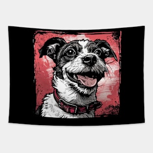 Retro Art Jack Russell Terrier Dog Lover Tapestry