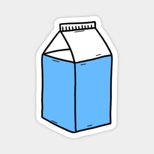 cute blue Milk carton Magnet