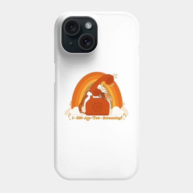 1800-Screaming V2 Phone Case by Hkasof