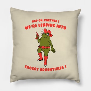 Cowboy Frog Pillow