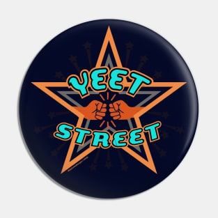 Yeet Street Star Arch Orange Pin