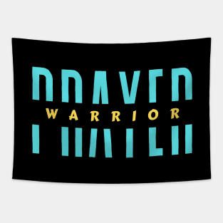 Prayer Warrior | Christian Typography Tapestry