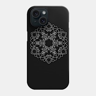 Kitty mandala Phone Case