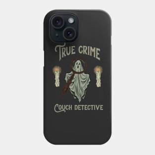 True crime couch detective Phone Case