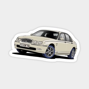 White Rover 75 Magnet