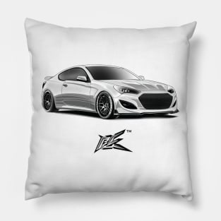 hyundai genesis white Pillow