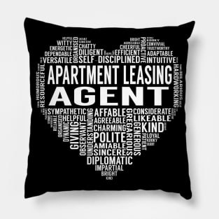 Apartment Leasing Agent Heart Pillow