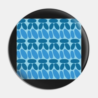 Faux crochet pattern in dark and light blue tones Pin