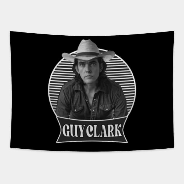 Guy Clark // 80s Singer Country // T-Shirt Tapestry by Almer