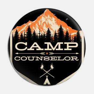 Camp Counselor design - Camp Staff print product Pin