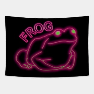 stupid frog neon frog Tapestry