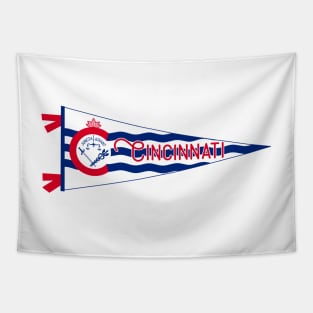 Cincinnati Flag Pennant Tapestry