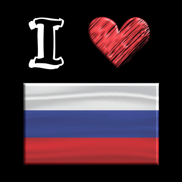 I love Flag from Russia by JG0815Designs