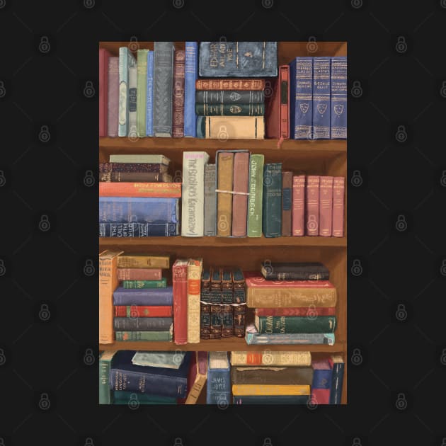 Vintage Bookshelf by danyellysdoodles