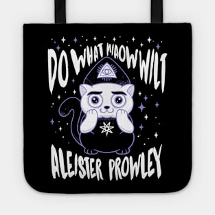 Aleister Prowley - Creepy Cute Occult Cat - Do What Miaow Wilt Tote