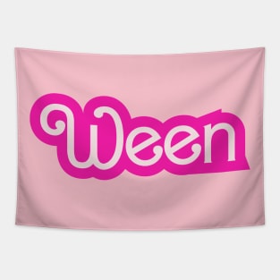 WEEN Hot Pink Doll Script Tapestry