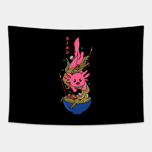 Axolotl Ramen Noodles Tapestry