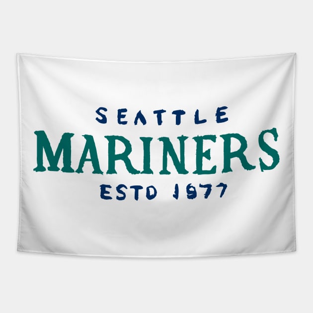 Seattle Marineeeers 03 Tapestry by Very Simple Graph