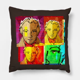 WILLIAM BLAKE COLLAGE: ENGLISH POET, WRITER, ARTIST Pillow