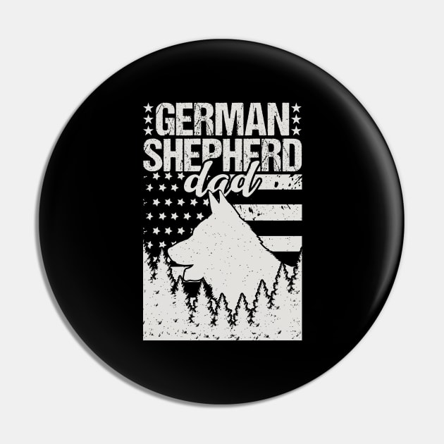 German Shepherd Dad Pin by Tesszero