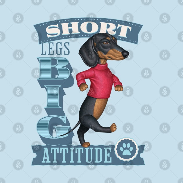 Short Legs Big Attitude by Danny Gordon Art