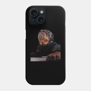 A Magnificent Male Rottweiler Dog Photograph Cut Out Phone Case