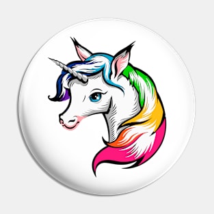 Unicorn drawing design Pin