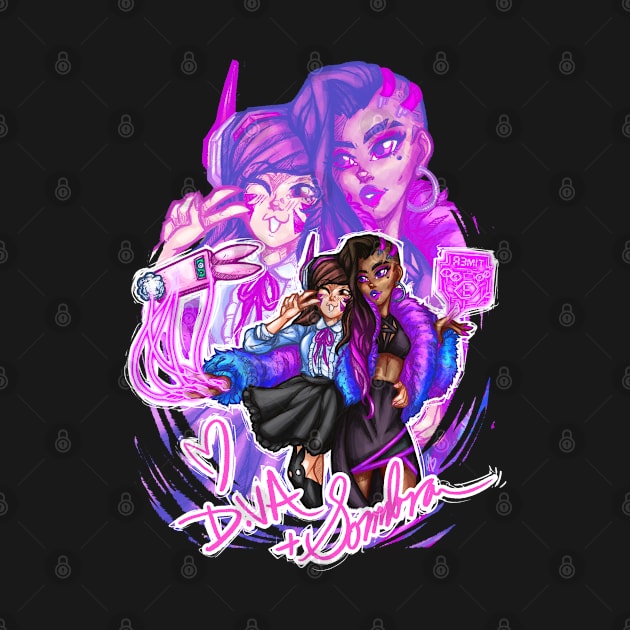 D.VA and Sombra by pbarbalios