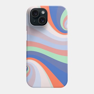 Earth Pastel Color Retro Twirl Pattern Phone Case