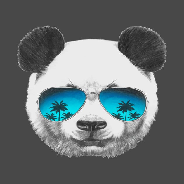 Cool Panda wearing sunglasses by Teezer79