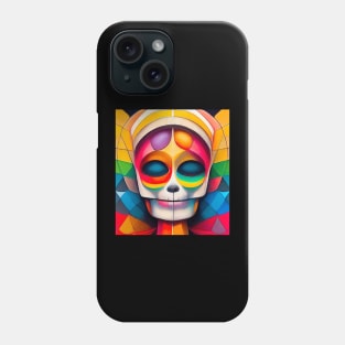 Sugar Skull Rainbow God Painting Phone Case