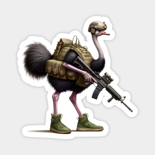 Tactical Ostrich Magnet