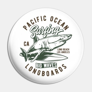 Pacific ocean surfing Pin