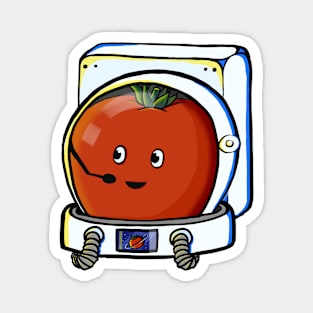 Cute Space Astronaut Tomato Magnet