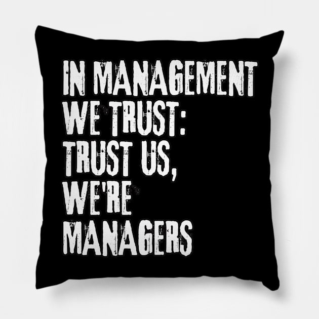 Manager's Delight: Hilarious Memes Sticker and T-Shirt Collection Pillow by RetroStickerHub