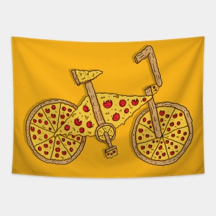 bicycle pizza delicious Tapestry