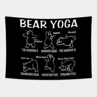 Bear Yoga Tapestry