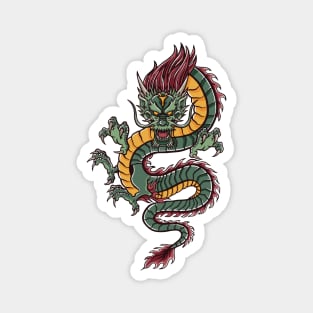 Cool Vintage Chinese Dragon Magnet