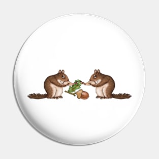 Squirrel Faceoff! Pin