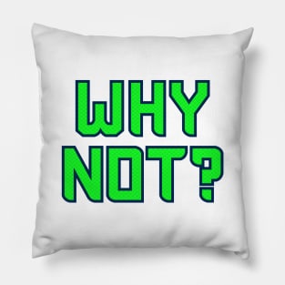 Why Not Seattle - White 1 Pillow