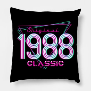 Born In 1988 Throwback Birthday Pillow