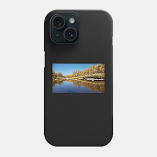 Autumn by the river Phone Case