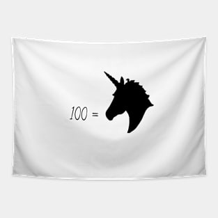 100 = Unicorn Tapestry