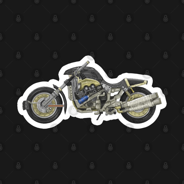 Hardy-Daytona (Cloud Strife's bike) by mpenoud1